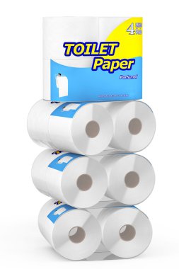 Sack of Toilet Paper Package clipart