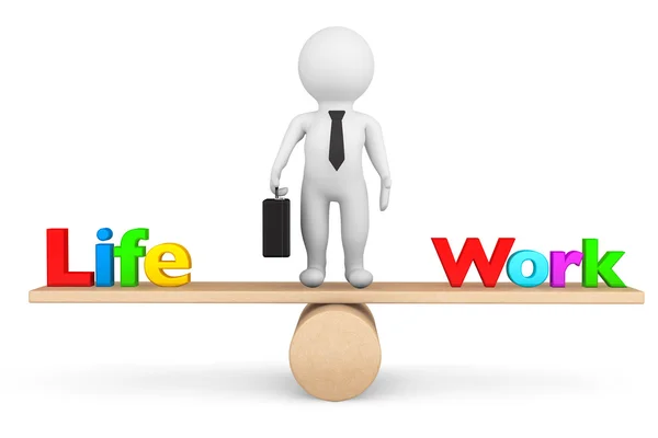 Life and Work balance with Businessman — Stock Photo, Image