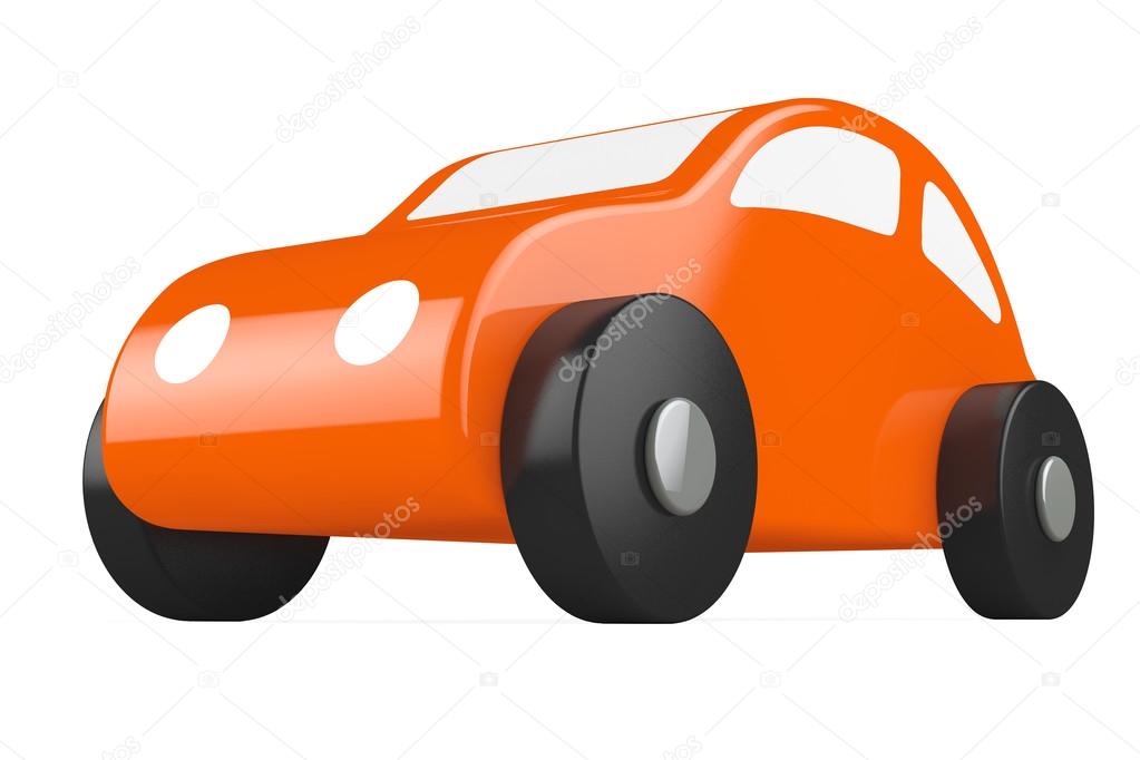 Orange Cartoon Toy Car
