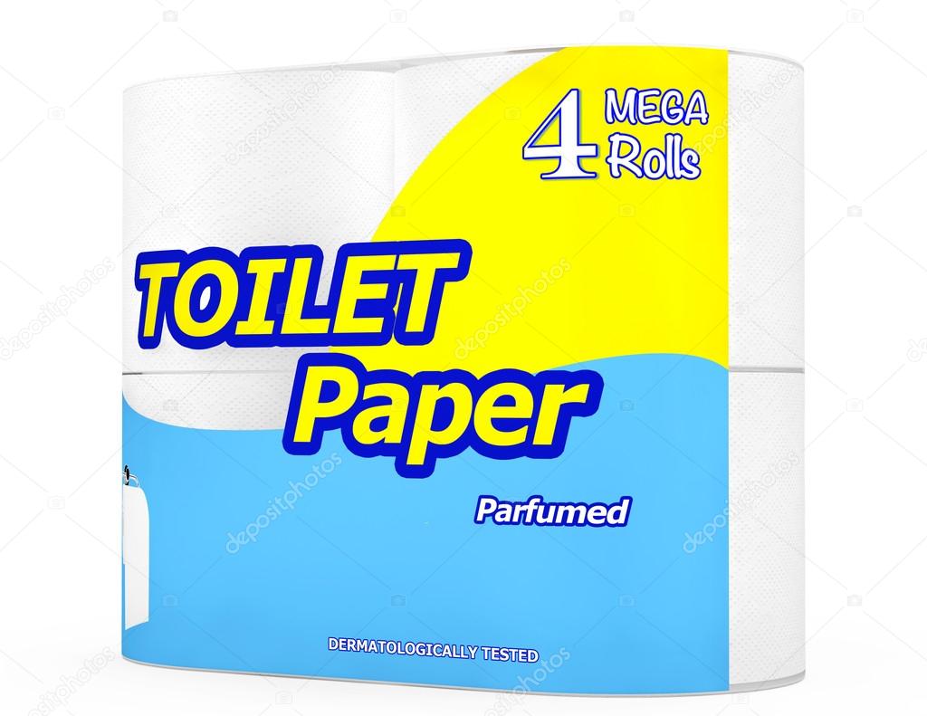 Four Roll of Toilet Paper Package