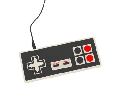 Retro soyut oyun kumandası