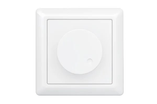 Beyaz Dimmer ışık anahtarı — Stok fotoğraf