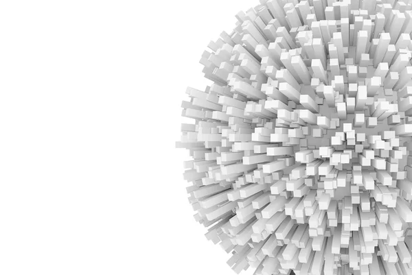 3d Blocks as Abstract Sphere — Stock Photo, Image