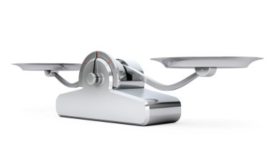 Basit dengesi ölçek. 3D render