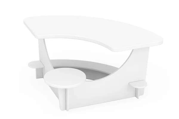 White Study Kid Desk. Renderização 3d — Fotografia de Stock