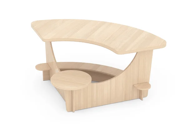 Bureau en bois pour enfants. Rendu 3d — Photo