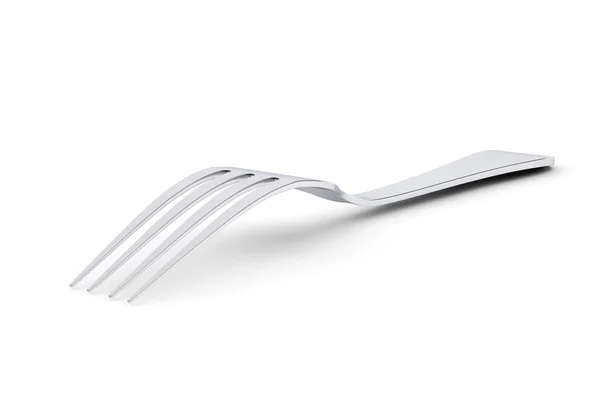Silver Fork. 3d Rendering — Stock Photo, Image