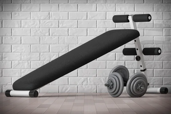 Exercise bench. Gym Equipment. 3d Rendering — Stock Photo, Image