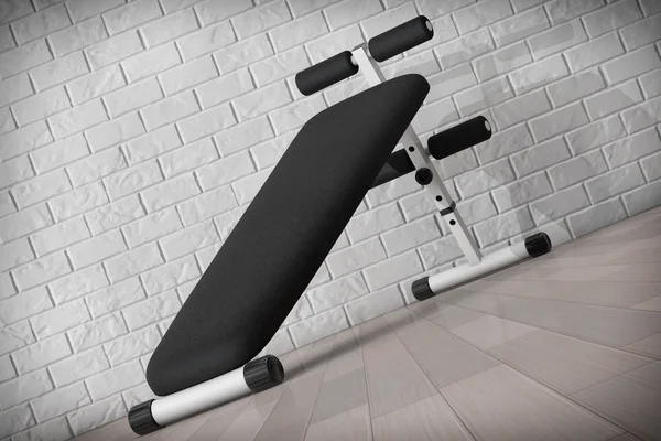 Trainingsbank. Fitnessgeräte. 3D-Darstellung — Stockfoto