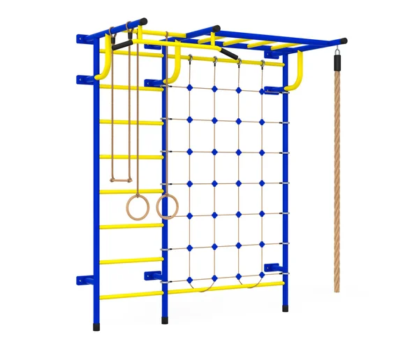 Parco giochi sportivo Wall Bar per bambini. 3d Rendering — Foto Stock