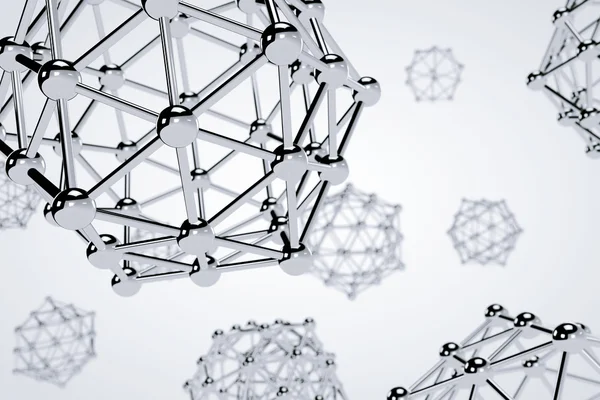 Science Abstract Molecules. Renderizado 3d — Foto de Stock