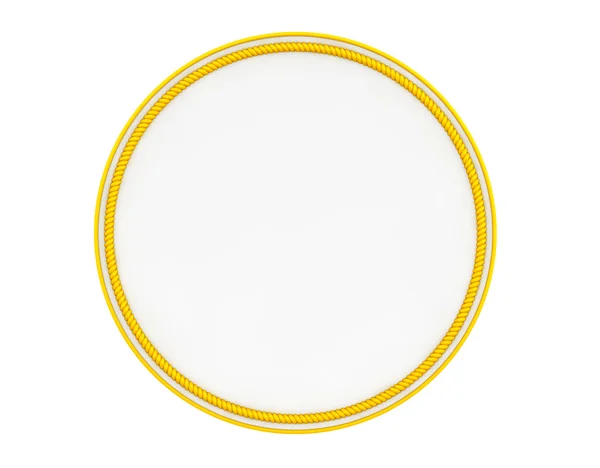 Blank Yellow Uniform Patch. 3d Rendering — Stock Photo, Image