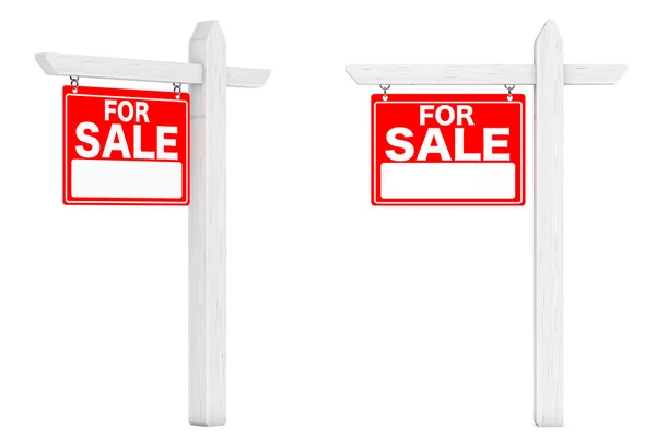 Prodej nemovitostí známky. 3D vykreslování — Stock fotografie