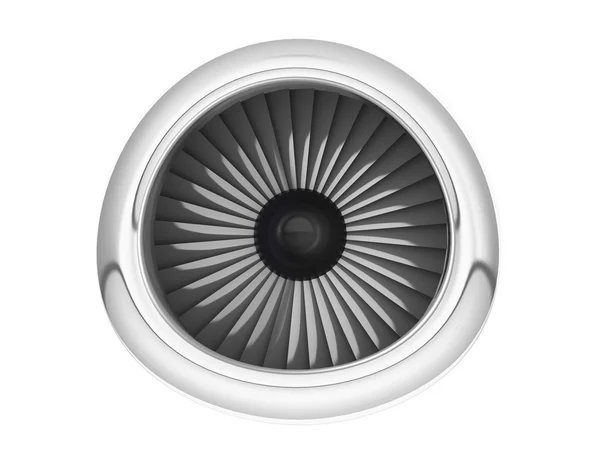 Aeronave Jet Engine. Renderização 3d — Fotografia de Stock