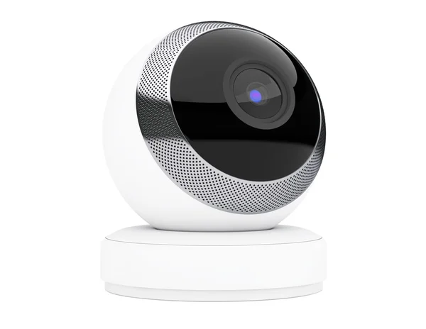 White Computer Spherical Web Camera. 3d Rendering — Stock Photo, Image