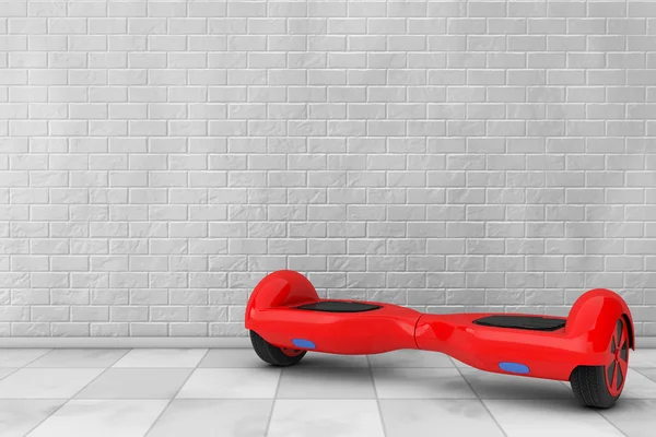 Red Self Balancing Electric Scooter. 3d Rendering — Stock Photo, Image