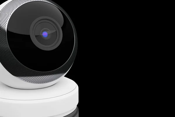 White Computer Spherical Web Camera. 3d Rendering — Stock Photo, Image