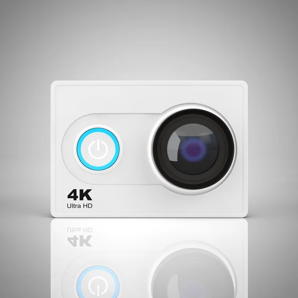 Kleine Ultra Hd actiecamera. 3D-rendering — Stockfoto