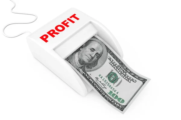 Mit Profitkonzept Geld Verdienen Money Maker Profit Machine Mit Dollars — Stockfoto