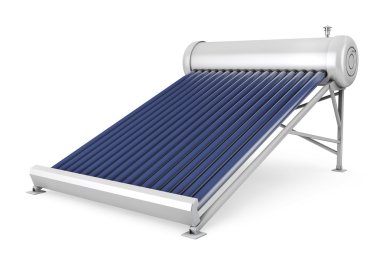 Solar water heater panels clipart