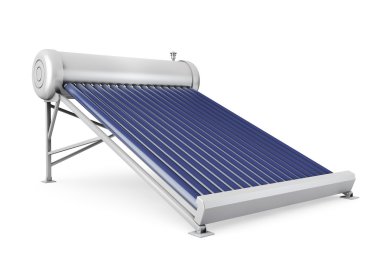 Solar water heater panels clipart