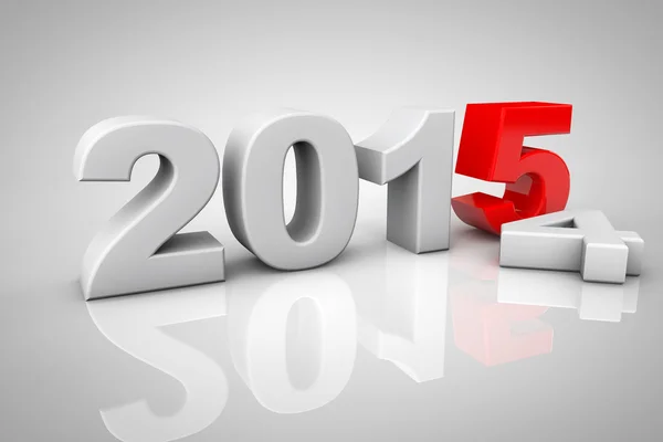 New Year 2015 3d Sign — Stock Photo, Image