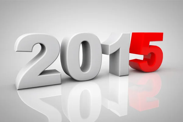 New Year 2015 3d Sign — Stock Photo, Image