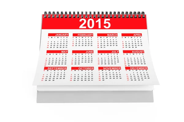 Calendrier de bureau 2015 année — Photo