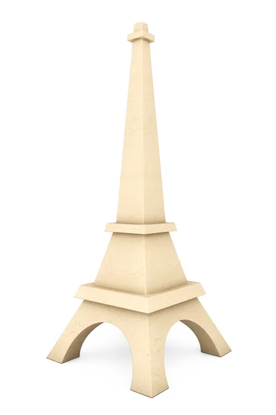 3D hölzerne Eiffelturmstatue — Stockfoto