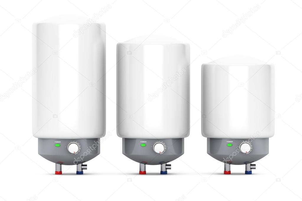 Three Modern Automatic Water Heaters 