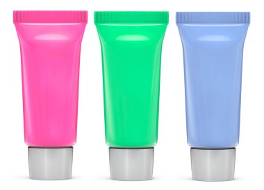 Multicolour kozmetik tüpler