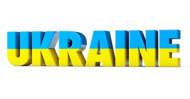 Bir beyaz bir bayrak işaretiyle Ukrayna