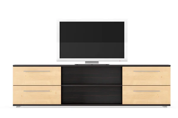 Smart TV sobre Dresser — Foto de Stock