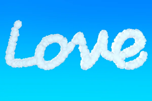 Love Sign from clouds — Stock Photo, Image