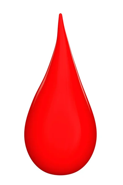 血液の 3 d のドロップ — ストック写真