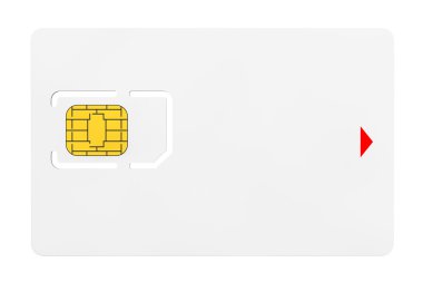 Boş Sim kartı ile küçük parça