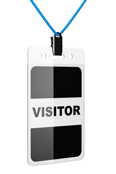 Tarjeta de identificación del visitante — Foto de Stock