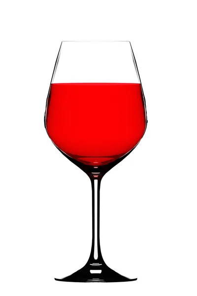 Червоне вино в склянці — стокове фото