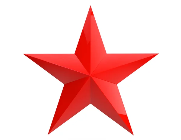 Närbild Red Star — Stockfoto
