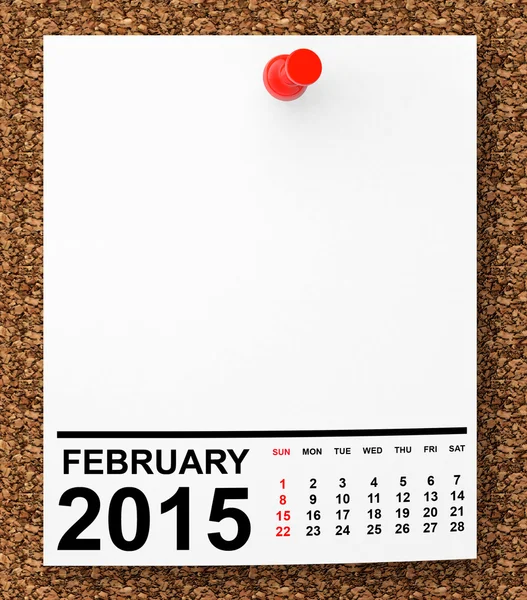 Calendario Enero 2015 —  Fotos de Stock