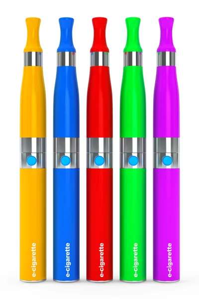 Многоцветные электронные сигареты — стоковое фото