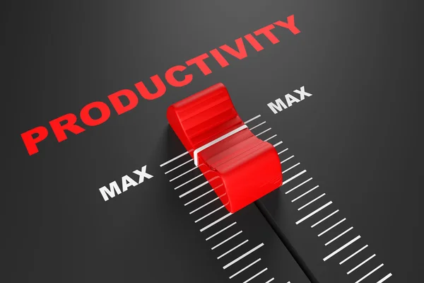 Max Productivity Value Mixer Slider — Stock Photo, Image