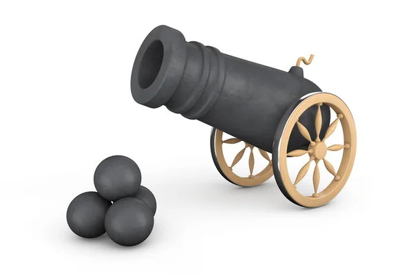 Old Pirate Cannon — Stock Photo, Image