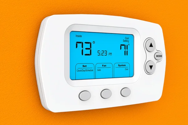 Modernes Programmierthermostat — Stockfoto