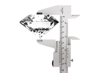 Elmas ile metal Vernier Kaliper 