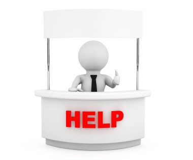 Kişi boş yardım Stand ile