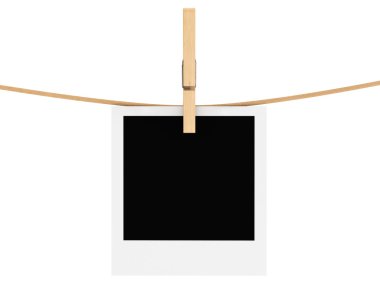 Fotoğraf çerçevesi ile Clothespin 