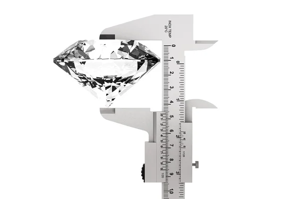 Metal Vernier Caliper with Diamond — Stock Photo, Image