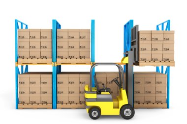 Depoda forklift işi.