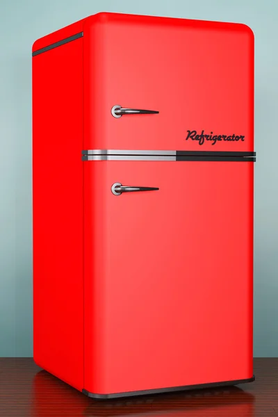 Régi stílusú fotó. Retro hűtőszekrény — Stock Fotó